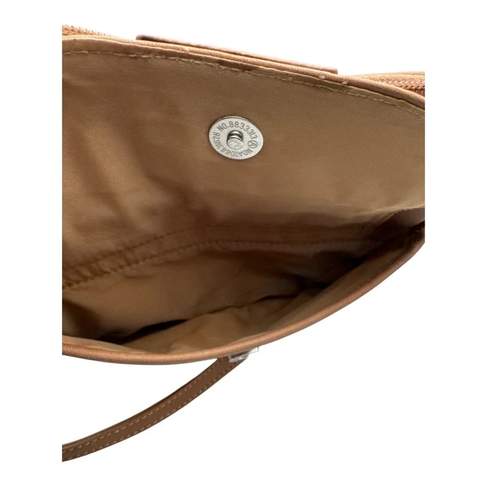 MultiSac Hobo Shoulder Bag Purse Tan Lined Divided Pockets